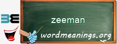 WordMeaning blackboard for zeeman
